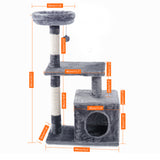 Domestic Delivery Cat Toy Scratching Wood Climbing Tree Cat Jumping Toy with Ladder Climbing Frame Cat Furniture Scratching Post