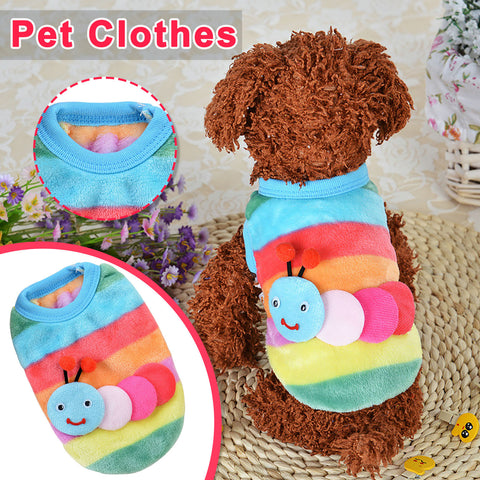 Pet Outfits Autumn Winter Pet Clothes Jump Suit Warm Pajamas