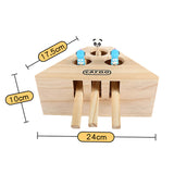 Cat Hunt Toy Chase Mouse Solid Wooden Interactive