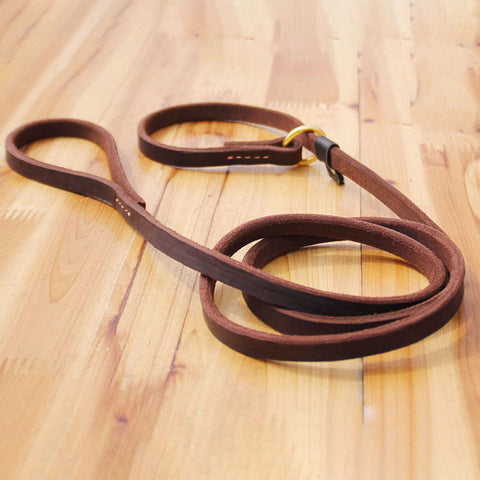 Real Leather Dog slip lead Leash