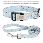 Bohemia Engraved Dog Collar Custom Puppy Cat Leashes