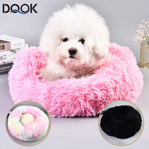 Super Soft Pet Bed Kennel Dog Round Cat Winter Warm