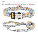 Bohemia Engraved Dog Collar Custom Puppy Cat Leashes