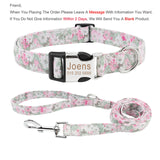 Bohemia Engraved Dog Collar Custom Puppy Cat Leashes