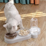 3 In 1 Pets Feeding Bowl Dog Cat Bowl Set With 3 Glassey To Clean bowls