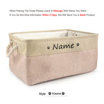 Personalized Dog Toy Basket