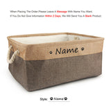 Personalized Dog Toy Basket