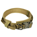 Dog Collar Adjustable Military Tactical Pets Dog Collars Leash