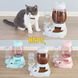 2 IN 1 Cat dog Water And Food Feeder Dispenser