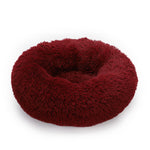 Dog Bed Long Plush Basket Calming Beds