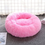 Dog Bed Long Plush Basket Calming Beds