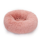 Dog Bed Long Plush Basket Calming Beds