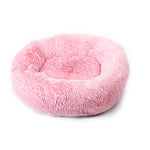 Dog Bed Long Plush Basket Calming Beds