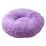 Dog Bed Long Plush Basket Calming Beds