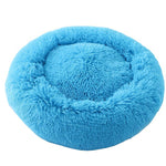 Dog Bed Long Plush Basket Calming Beds