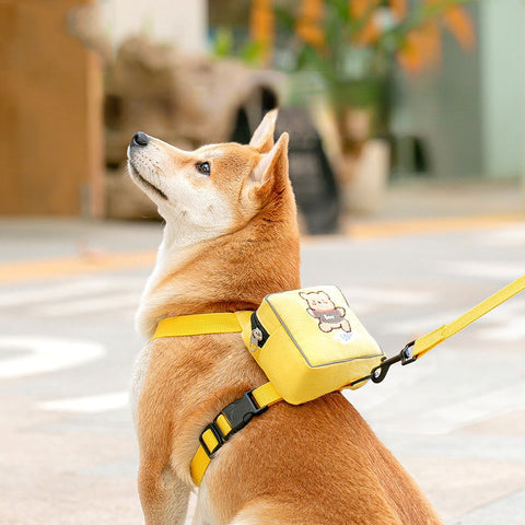 Fashion Dog Backpack Collars Harnesses