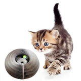 Round Cats Scratching Board With Toy Bell Ball