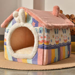 Creative Cat Bed House Soft Plush Kennel Puppy