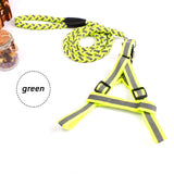 Reflective Pet Leash Collar Traction Harness