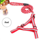 Reflective Pet Leash Collar Traction Harness