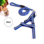 Reflective Pet Leash Collar Traction Harness